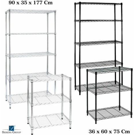 Libreria Light Cromata 5 Ripiani Cm 36 X 91 X H. 177 (1/5)