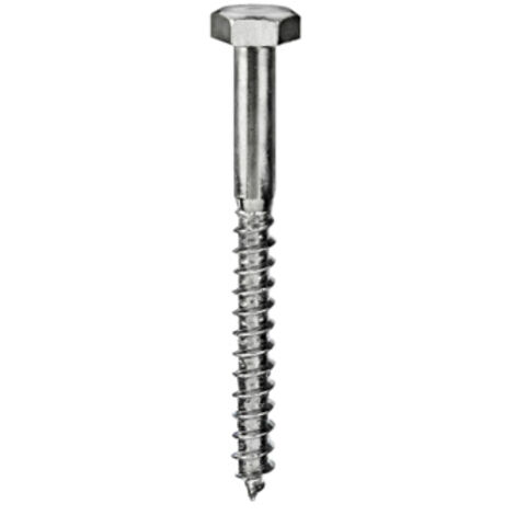 Tirafondi DIN 571 Inox A2 - 6 x 60 - 6 pz.