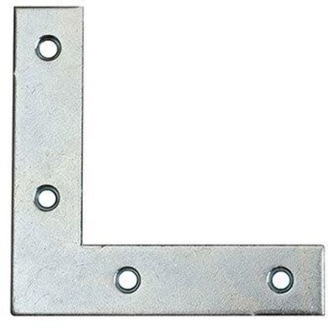 Angoli di rinforzo in acciaio zincato bianco 60 x 60 mm. 4 pz.