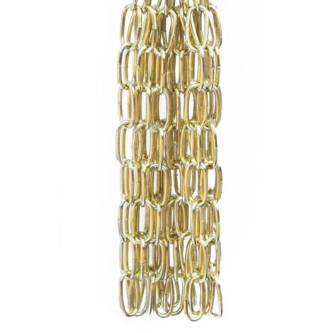 Catena genovese pretagliata maglia corta Diam. 2 mm. in acciaio ottonato 2,5 mt. (1/2)