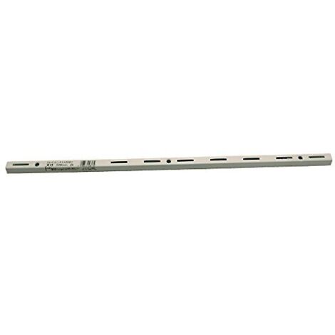 Montante per cremagliera rettangolare Alfer Aluminium 50cm finitura bianca