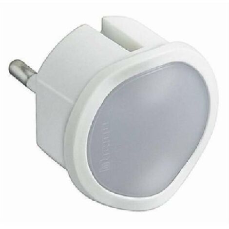 Bticino kit - adattatore spina standard tedesca + luce emergenza colore bianco 