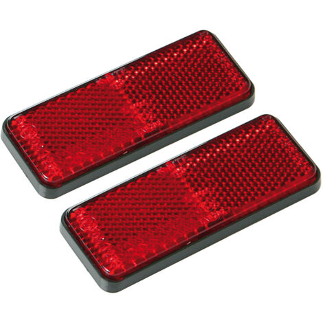 Euro-Norm, Catarifrangenti Rettangolari - 90X35 Mm - Rosso (1/2)