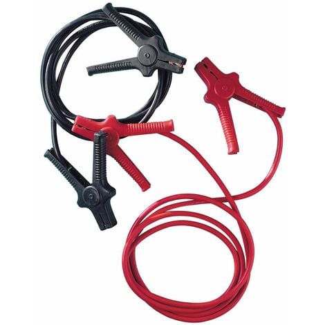 Coppia Cavi Batteria Rosso e Nero 50mm2 con occhielli M8 ai lati L 50 cm