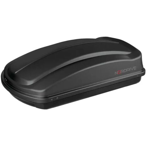 box tetto per auto nordrive 333 litri in abs nero goffrato - n60033