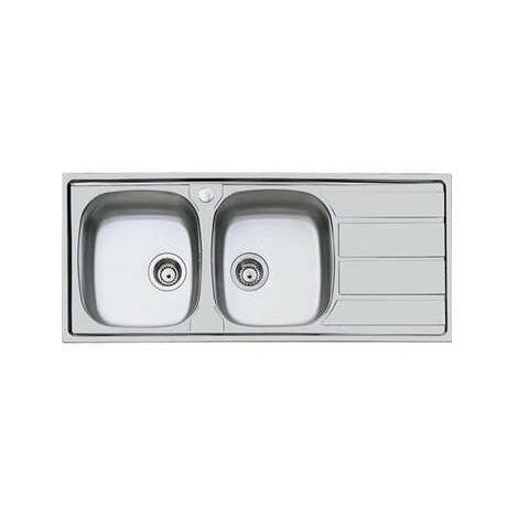 Lavello S1000 2 Vasche e Gocciolatoio - Scarico Sinistro
