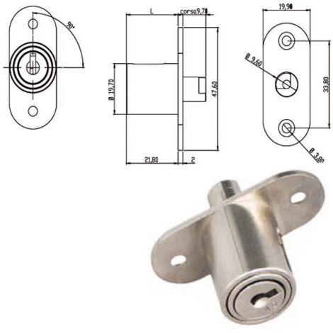 CILINDRO PER LEGNO CON PULSANTE NON AUTOMATICO mod. 163500 MOIA