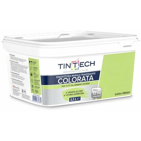 TINTECH PITTURA COLORATA 2,5 L LATTE MENTA