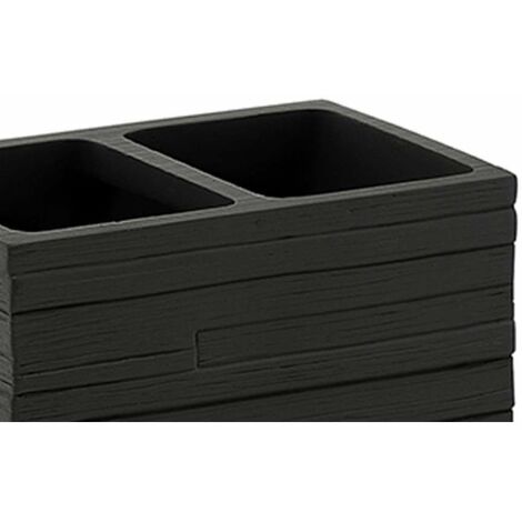 Quadrotto portaspazzolini nero