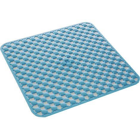Tappeto antiscivolo doccia 53x53 g-geo azzurro - gedy (1/2)