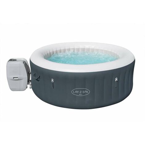 Bestway Piscina Lay-Z SPA Bali AirJet Idromassaggio Gonfiabile - Grigio - 180 x 66 cm