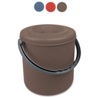 Stefanplast Pattumiera Eureka con Coperchio 15 Litri Blu