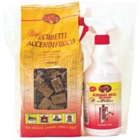Kit Accensione e Pulizia Stufa - Brill Schiuma e Cubetti Accendifuoco