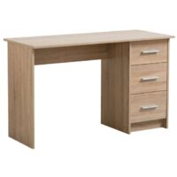 Scrivania Leo in Rovere con 3 Cassetti - 121x50x74,5 cm