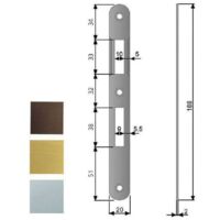 Incontro Serrature Patent Bt 8X70 Ottonato 570 Agb