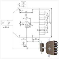Serratura Sicura Quintuplice Dx Cilindro 2300Pe Mc Cr