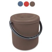 Pattumiera Tonda Eureka Rosso Sunset L 10 Stefanplast