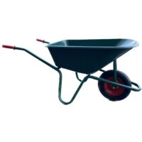Carriola da Giardinaggio Verde con Vasca in Polipropilene - 100L