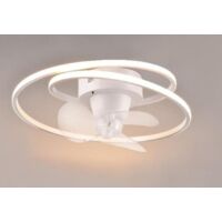 Plafoniera+ventilatore Trio Lighting Umea ø50 bianco