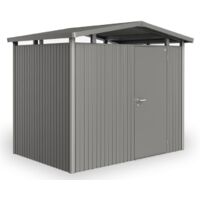 Casetta da Giardino in Metallo PANORAMA 5 Porta Standard Biohort Grigio Quarzo Metal