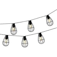 Kaemingk Luci da Esterno Solar String Lights Iron Bianco Caldo 8 Led
