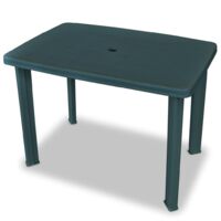 Ipae Progarden Tavolo da Giardino Faretto in Resina - Verde - 101x68 cm