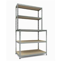 Scaffale a Incastro - Metallo e Legno - 180x100x60 cm