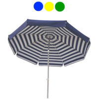 Ombrellone da Giardino Ø2 m Palo Ø33 mm in Acciaio Maffei Venezia Duplex Verde/Bianco e Verde