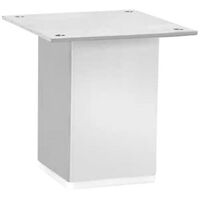 Piede Quadro Fisso Attacco con Piastra, L. 50 - H. 100 mm. Grigio
