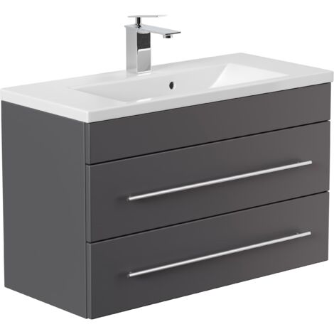 Mueble de baño Mars 800 SlimLine Antracita satinado