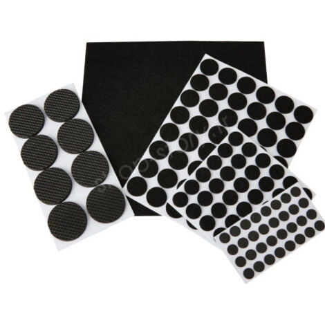 Pack de 125 Patins Adhésifs en Feutre pour Protéger les Sols et Surfaces Contre les Rayures (1/5)