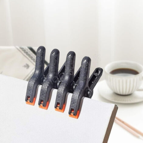 Pack de 4 Pinces à Ressort en Nylon Robuste Serre-Joint Polyvalent Pour Bricolage - Ouverture 50mm (1/5)
