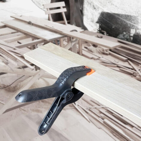 Pack de 4 Pinces à Ressort en Nylon Robuste Serre-Joint Polyvalent Pour Bricolage - Ouverture 100mm