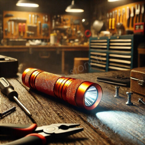 Mini Lampe Torche Compacte en Aluminium avec 9 LEDs (1/5)