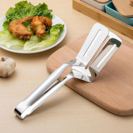 Pince à Frire de Cuisine en Acier Inoxydable Multifonction pour Viande au Barbecue et Plancha (1/5)