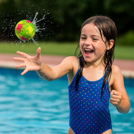 Lot De 6 Bombes à Eau Réutilisables - Fermeture Automatique Magnétique - Rapide à Remplir - Pour Enfants Et Adultes
