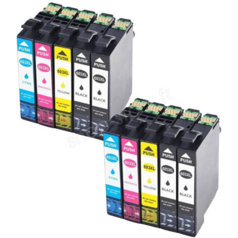 Pack de Cartouches 603 XL Compatibles pour Imprimante EPSON 603 XL