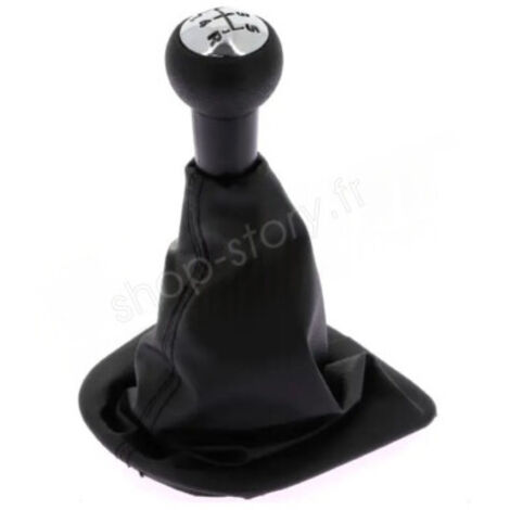 Pommeau de levier de vitesse chromé 5 vitesses pour Peugeot 307 et 308 - Kit complet (1/5)