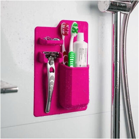 Organisateur de Salle de Bain pour Brosse à Dents, Dentifrice, Rasoirs, etc (1/4)