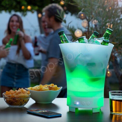 SONICE : Bac à Glaçons LED avec Haut-Parleur Rechargeable (1/5)