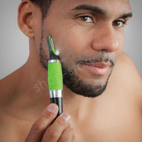 Micro tondeuse de précision sans fil – LED intégrée pour zones sensibles – 4 longueurs de coupe – Poignée antidérapante ergonomique – Shop-Story