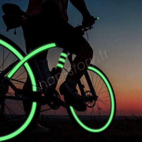 Ruban Adhésif Lumineux Dans Le Noir - 100 Autocollants Ronds 2.5cm - Vert Fluorescent