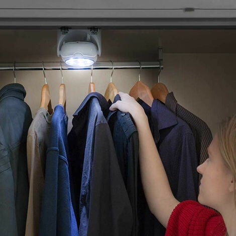 LED LAMP 360° : Lampe LED Sans Fil Avec Détecteur De Mouvement Pivotante à  360°