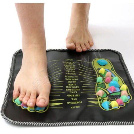 REFLEXOMAT : Tapis de Réflexologie Plantaire avec Pavés de Massage pour Soulager le Corps