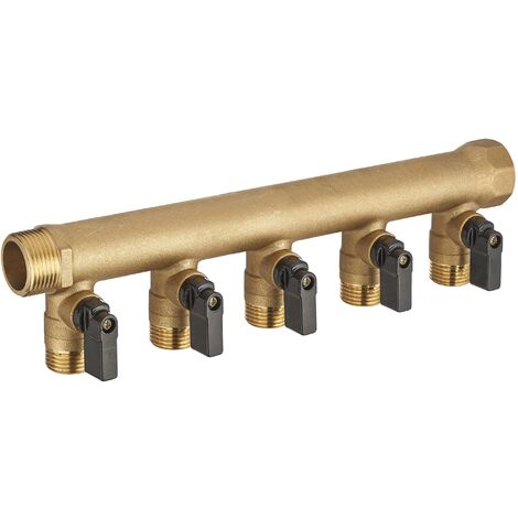 Collettore a valvole MF 20x27 - uscita m 15x21 - 5 vie NOYON & THIEBAULT