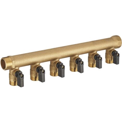 Collettore a valvole MF 20x27 - uscita m 15x21 - 6 vie NOYON & THIEBAULT