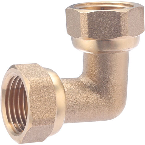 Raccordo a gomito con dado libero doppio femmina FF15x21 NOYON & THIEBAULT