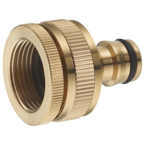 AROZ Sdoppiatore per rubinetto automatico in ottone femmina 1'' + riduzione femmina 3/4''