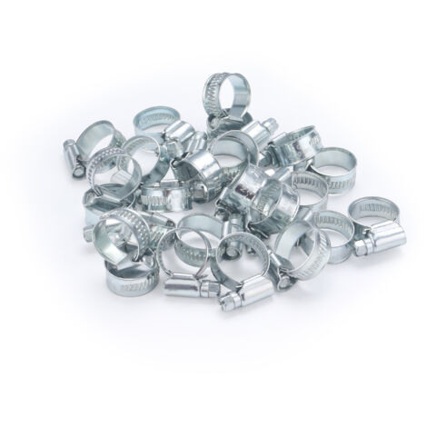 AROZ Collare in acciaio, larghezza 12 mm, serraggio diametro 12-20 mm (25 pezzi)