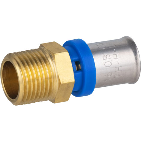 Multistrato a pressare raccordo multiprofilo maschio M15x21 Ø16 NOYON & THIEBAULT